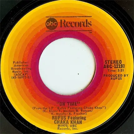 Rufus & Chaka Khan - Jive Talkin' / On Time