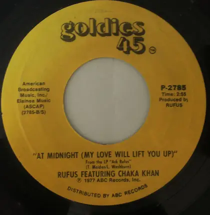Rufus & Chaka Khan - Sweet Thing / At Midnight (My Love Will Lift You Up)