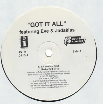 Ruff Ryders - Got It All