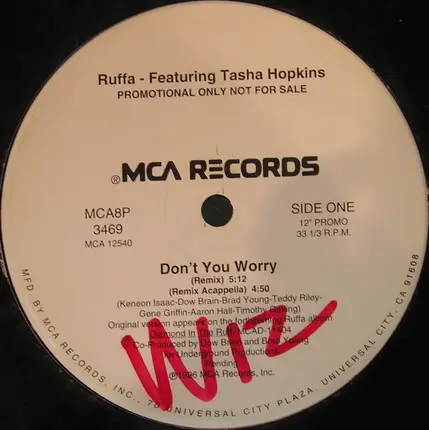 Ruffa Featuring Tasha - Don't You Worry