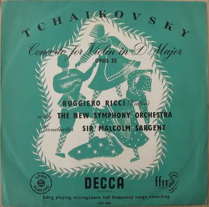 Ruggiero Ricci - Concerto For Violin In D Major, Opus 35