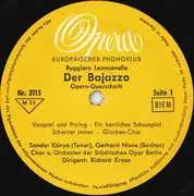 10'' - Ruggiero Leoncavallo - Der Bajazzo (Opern-Querschnitt) - Mono