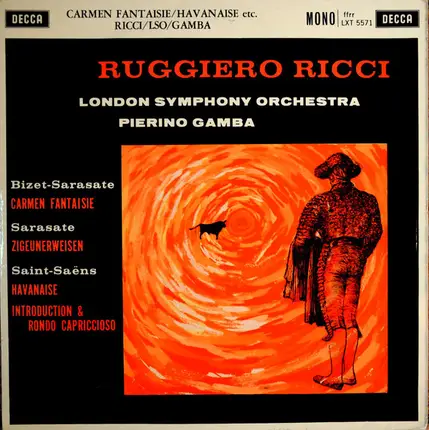 Ruggiero Ricci , The London Symphony Orchestra , Pierino Gamba , Georges Bizet , Pablo de Sarasate - Carmen Fantaisie / Zigeunerweisen / Havanaise / Introduction & Rondo Capriccioso