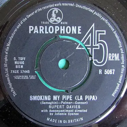 Rupert Davies - October Dreams / Smoking My Pipe (La Pipa)
