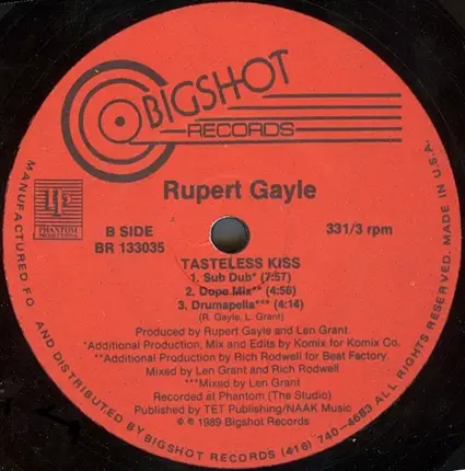 Rupert Gayle - Tasteless Kiss