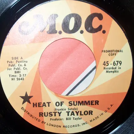 Rusty Taylor - Heat Of Summer / Bottom Of The Hill