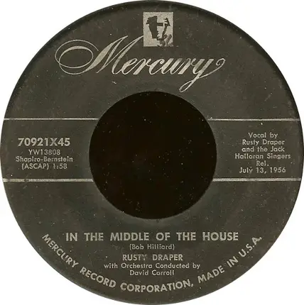 Rusty Draper - In The Middle Of The House / Pink Cadillac
