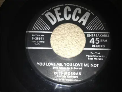 Russ Morgan And His Orchestra - You Love Me, You Love Me Not
