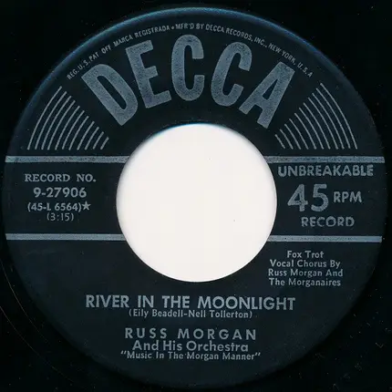 Russ Morgan And His Orchestra - Dance Me Loose / River In The Moonlight