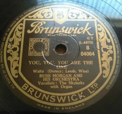 Russ Morgan And His Orchestra - Forever And Forever (Fliege Mit Mir In Die Heimat) / You, You, You Are The One