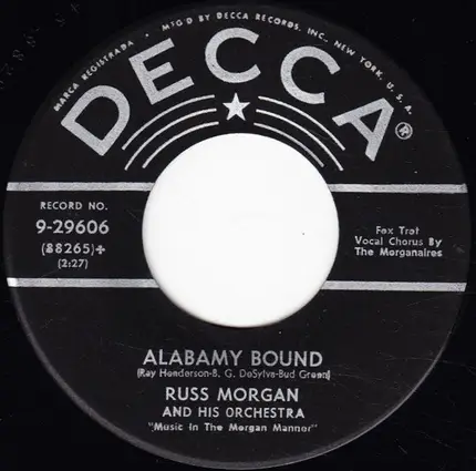 Russ Morgan And His Scranton Seven / Russ Morgan And His Orchestra - The Popcorn Song / Alabamy Bound