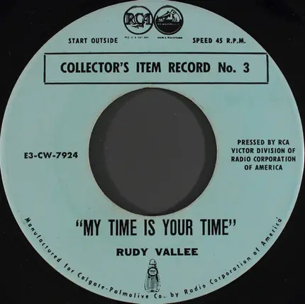 Russ Columbo / Rudy Vallee - You Call It Madness / My Time Is Your Time