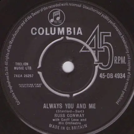 Russ Conway - Alone Again