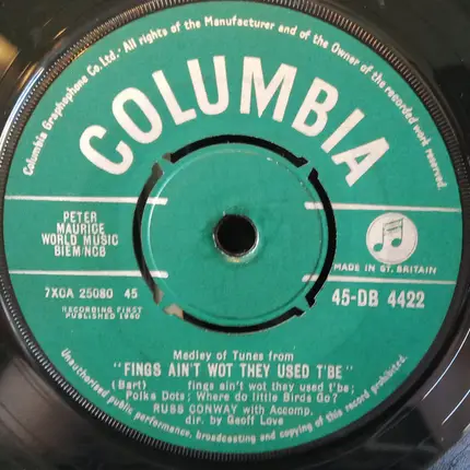 Russ Conway - Medley Of Tunes From "Fings Ain't Wot They Used T'Be"