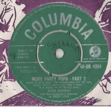 Russ Conway - More Party Pops
