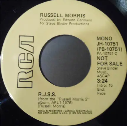 Russell Morris - R.J.S.S.