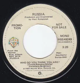 Russia - Who Do You Think You Are?