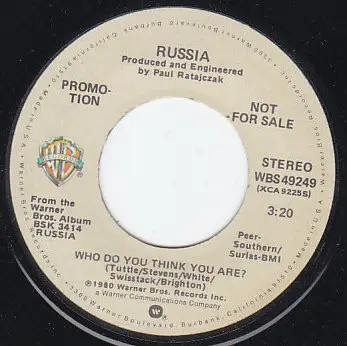 Russia - Who Do You Think You Are?