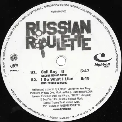 Russian Roulette - Call Boy
