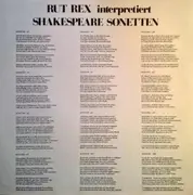 LP - Rut Rex - Interpretiert Shakespeare Sonetten - Nimm All Meine Liebe