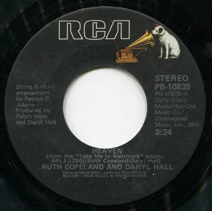 Ruth Copeland And Daryl Hall - Heaven
