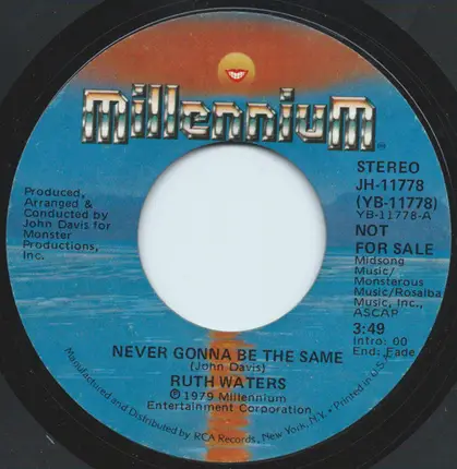 Ruth Waters - Never gonna be the same
