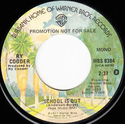 Ry Cooder - School Is Out