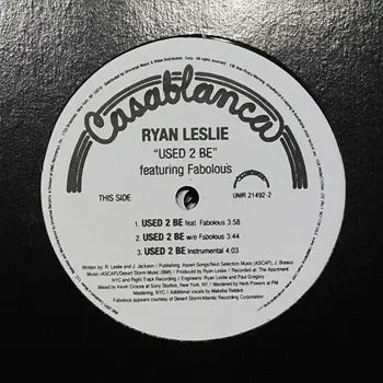 Ryan Leslie - Used 2 Be / Over Easy