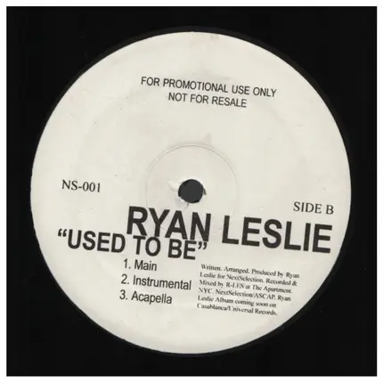 Ryan Leslie - Lay You Down / Used To Be