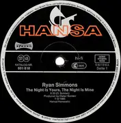 12inch Vinyl Single - Ryan Simmons - The Night Is Yours, The Night Is Mine