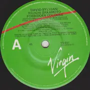 7inch Vinyl Single - Ryuichi Sakamoto & David Sylvian - Forbidden Colours