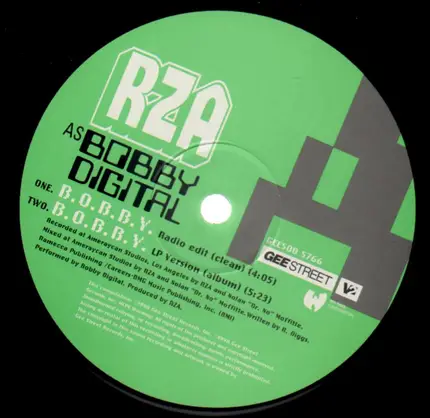 RZA As Bobby Digital - B.O.B.B.Y. / Holocaust (Silkworm)