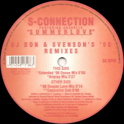 S-Connection Featuring Anabelle - Summer Love '98 (DJ Don & Svenson's '98 Remixes)