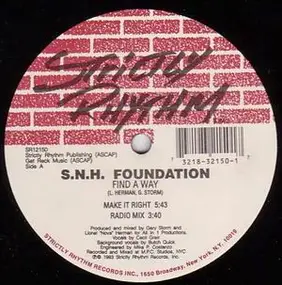 S.N.H. Foundation - Find A Way