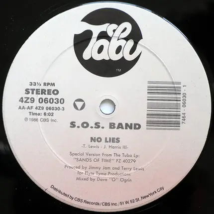 S.O.S. Band - No Lies