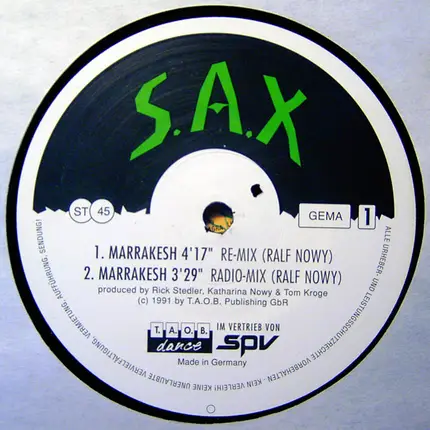 S.A.X. - Marrakesh