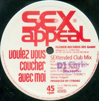 S.E.X. Appeal - Voulez Vous Coucher Avec Moi