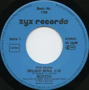 7inch Vinyl Single - Scotch - Delirio Mind (First Version)