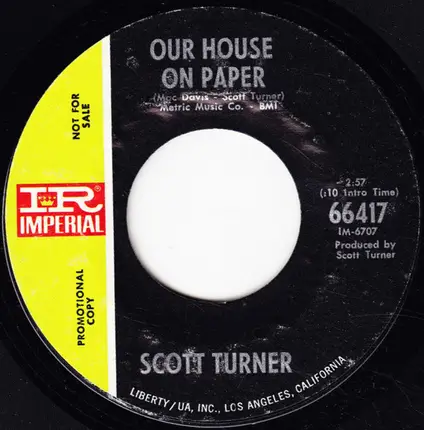 Scott Turner - Sister Beth (And I) / Our House On Paper