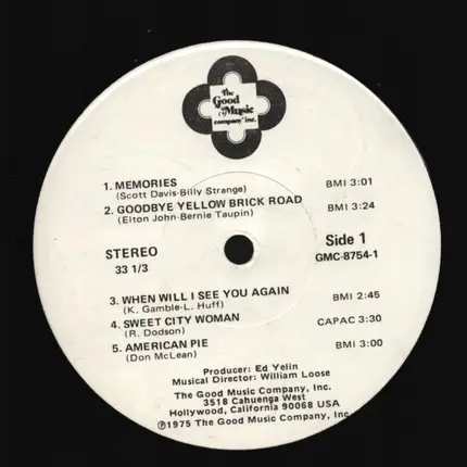 Scott Davis Billy Strange, Elton John, Bernie Taupin, a.o. - Beautiful Music Service