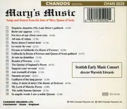 CD - Scottish Early Music Consort - Mary's Music (Songs And Dances From The Time Of Mary Queen Of Scots)