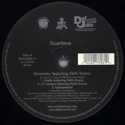 Scarface - Someday / In Cold Blood
