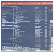 Double CD - Scarlatti, Bach, Beethoven a.o. - Great Voices Of The Opera • Baroque Arias • German Songs