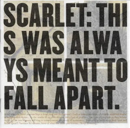 Scarlet - This Was Always Meant to Fall Apart