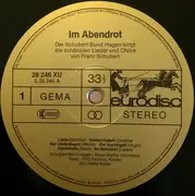 Double LP - Schubert-Bund Hagen - Im Abendrot