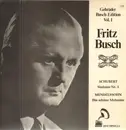 LP - Schubert / Mendelssohn - Fritz Busch