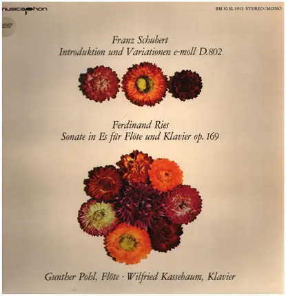 Schubert / Ries - Introduktion und Variationen e-moll D.802 / Sonate in Es für Flöte und Klavier op. 169
