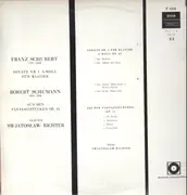 LP - Schubert / Schumann / Swjatoslaw Richter - Sonate Nr.1 A-Moll / Aus den Fantasiestücken op.12