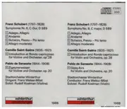 CD - Schubert / Saint-Saëns / Sarasate - Symphonie Nr. 6 / Introduction et Rondo capriccioso Op. 28 / Zigeunerweisen Op. 20 - Still Sealed