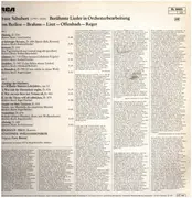 LP - Schubert - Berühmte Lieder In Orchesterbearbeitung